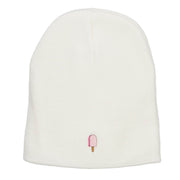 Mini Popsicle Embroidered Short Beanie