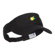 Mini Lemon Embroidered Cotton Washed Visor