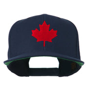 Canada Maple Leaf Embroidered Flat Bill Cap