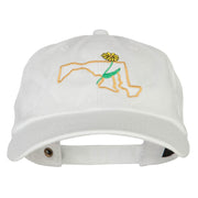 Maryland Black-eyed Susan with Map Embroidered Unstructured Cap