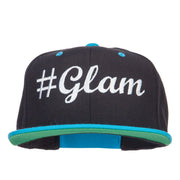 Glam Embroidered Two Tone Snapback