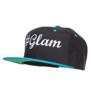 Glam Embroidered Two Tone Snapback