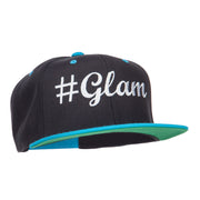 Glam Embroidered Two Tone Snapback