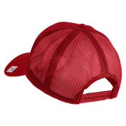 The Few The Proud US Marine Embroidered Solid Cotton Twill Mesh Prostyle Cap - Red OSFM