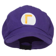 Big Size Circle Mario and Luigi Embroidered Cotton Newsboy Cap