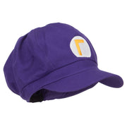 Big Size Circle Mario and Luigi Embroidered Cotton Newsboy Cap