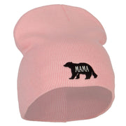 Mama Bear Embroidered Knitted Short Beanie