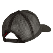 Once  A Marine Always A Marine Embroidered Solid Cotton Twill Mesh Prostyle Cap - Charcoal OSFM