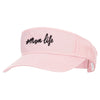 #Mom Life Embroidered Pro Style Cotton Washed Visor