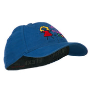 Youth My Mom with Flower Embroidered Flexfit Washed Cap