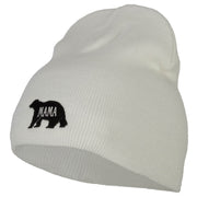 Mama Bear Embroidered Knitted Short Beanie