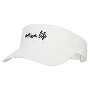 #Mom Life Embroidered Pro Style Cotton Washed Visor