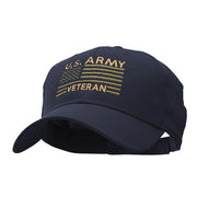 US Army Veteran Embroidered Low Profile Cotton Twill Cap