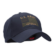 US Army Veteran Embroidered Low Profile Cotton Twill Cap