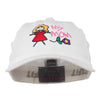 Youth My Mom with Flower Embroidered Flexfit Washed Cap