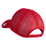 Once  A Marine Always A Marine Embroidered Solid Cotton Twill Mesh Prostyle Cap - Red OSFM