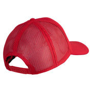 Once  A Marine Always A Marine Embroidered Solid Cotton Twill Mesh Prostyle Cap - Red OSFM