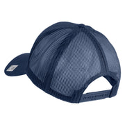 Once  A Marine Always A Marine Embroidered Solid Cotton Twill Mesh Prostyle Cap - Navy OSFM