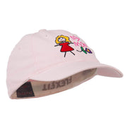 Youth My Mom with Flower Embroidered Flexfit Washed Cap