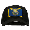 Montana State Flag Patched Mesh Cap