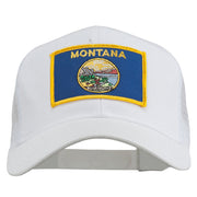 Montana State Flag Patched Mesh Cap