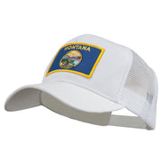 Montana State Flag Patched Mesh Cap