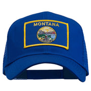 Montana State Flag Patched Mesh Cap