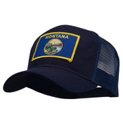 Montana State Flag Patched Mesh Cap