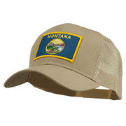 Montana State Flag Patched Mesh Cap