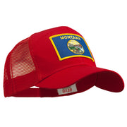 Montana State Flag Patched Mesh Cap