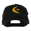 Moon and Star Embroidered Cap