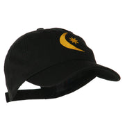 Moon and Star Embroidered Cap