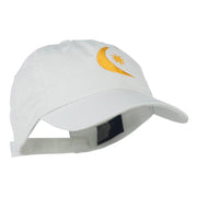 Moon and Star Embroidered Cap