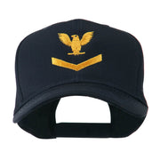 Military Naval Stripe with Eagle Emblem Embroidered Cap