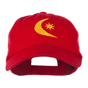 Moon and Star Embroidered Cap