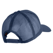 1st Marine Division Veteran Embroidered Solid Cotton Twill Mesh Prostyle Cap - Navy OSFM