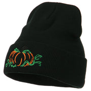 Halloween Pumpkin Embroidered Long Beanie