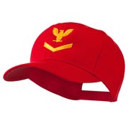 Military Naval Stripe with Eagle Emblem Embroidered Cap