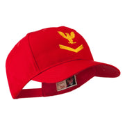 Military Naval Stripe with Eagle Emblem Embroidered Cap