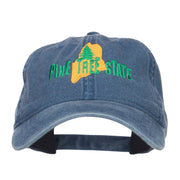 Maine Pine Tree State Embroidered Cap