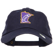 Minnesota Football State Map Embroidered Unstructured Cap