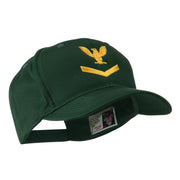 Military Naval Stripe with Eagle Emblem Embroidered Cap