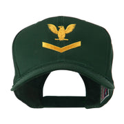 Military Naval Stripe with Eagle Emblem Embroidered Cap