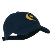 Moon and Star Embroidered Cap