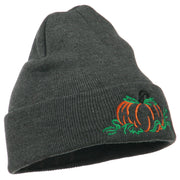 Halloween Pumpkin Embroidered Long Beanie