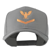 Military Naval Stripe with Eagle Emblem Embroidered Cap