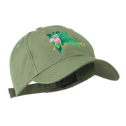 USA State Flower Minnesota Embroidery Cap