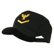 Military Naval Stripe with Eagle Emblem Embroidered Cap