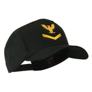 Military Naval Stripe with Eagle Emblem Embroidered Cap