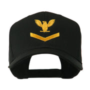 Military Naval Stripe with Eagle Emblem Embroidered Cap